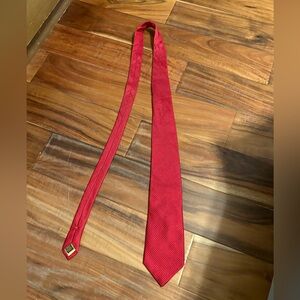 Donald J. Trump Signature Collection Red Silk Tie Textured Men’s